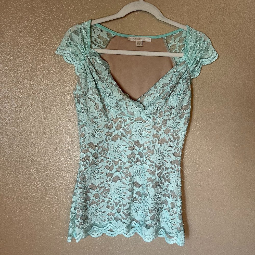Boston Proper Lace Top